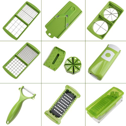 AGPtek® Professional and Safe Fruit and Vegetable Chopper Nicer Dicer Plus (11 different ways to cut)