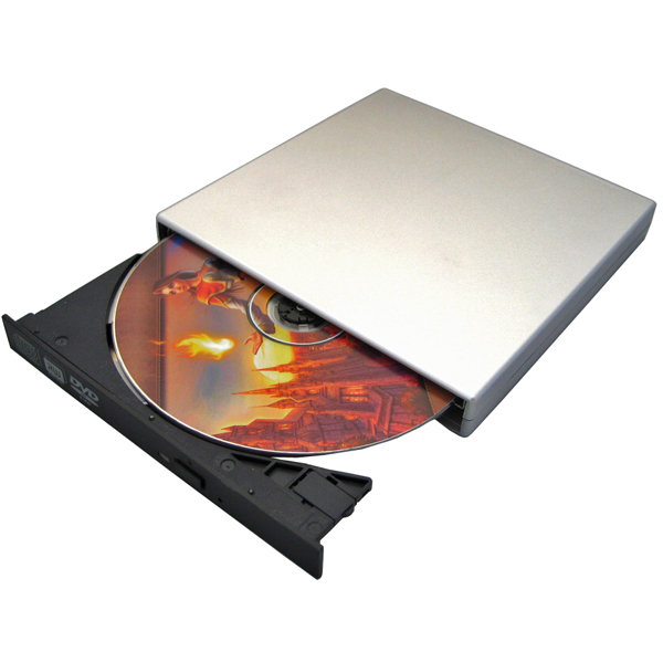 USB 2.0 external DVD slim enclosure for laptop notebook burner