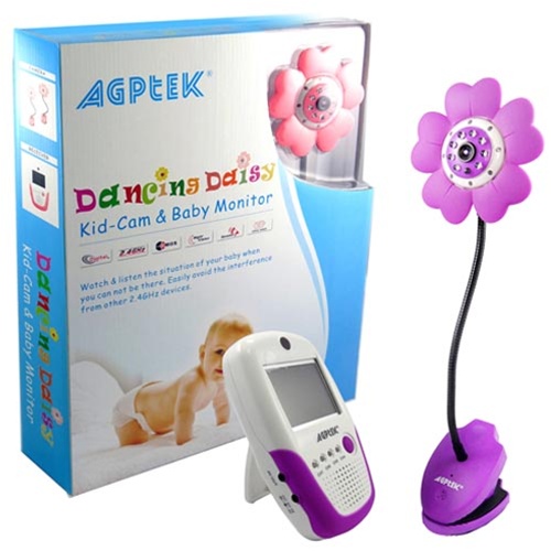 AGPtek Wireless 2-Color Camera Rechargeable Video Baby Monitor Security System 