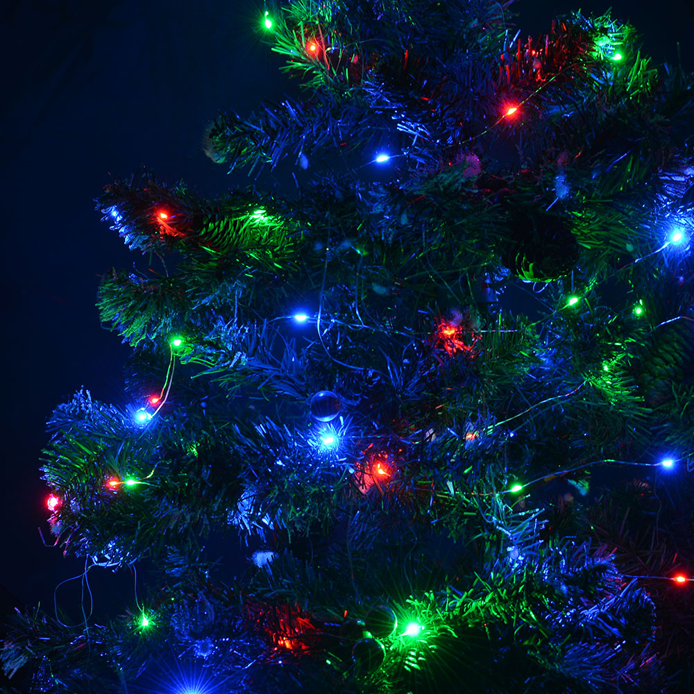 33FT Multi-color RGB LED String Light Copper Wire Starry Light Christmas Wedding eBay