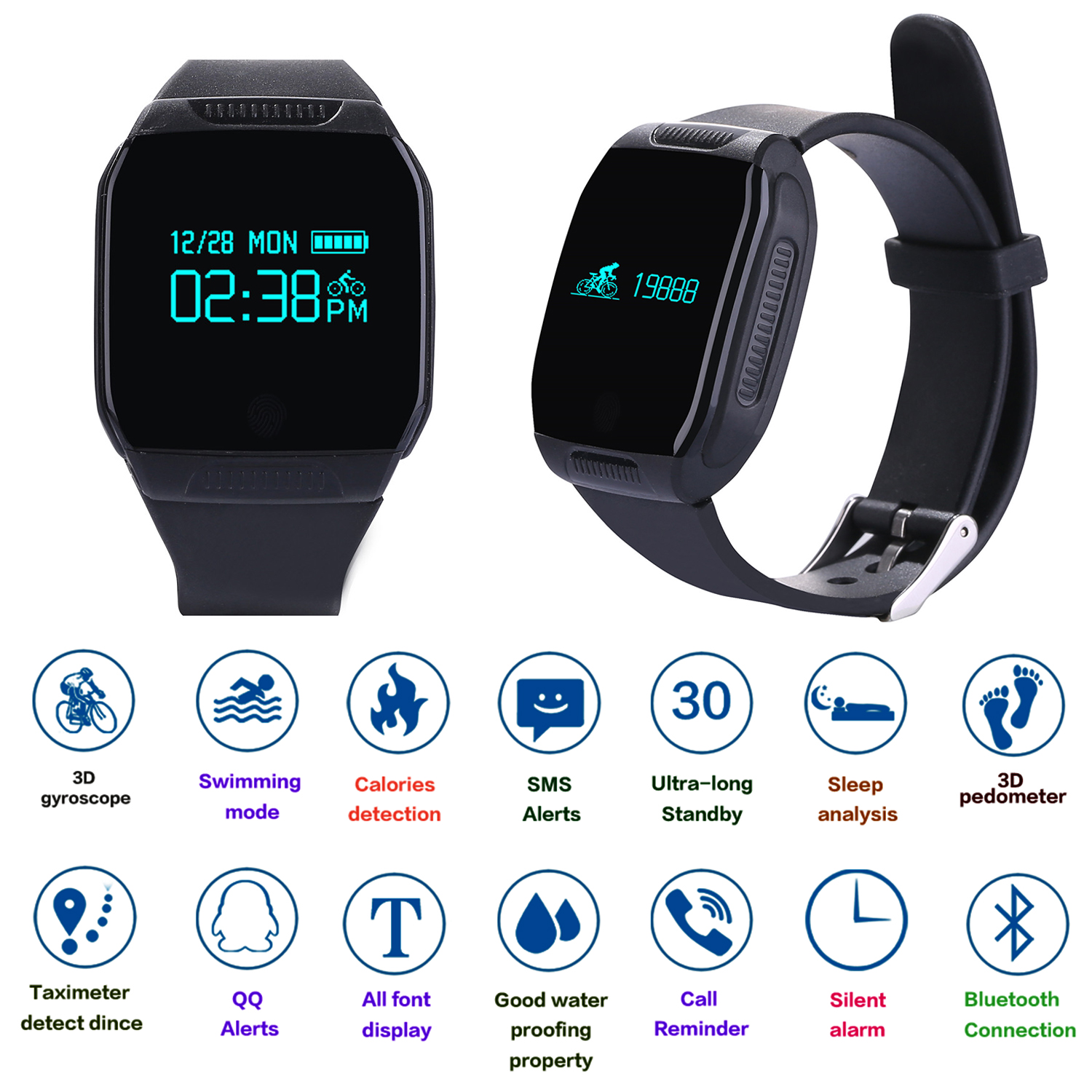 agptek smart bracelet