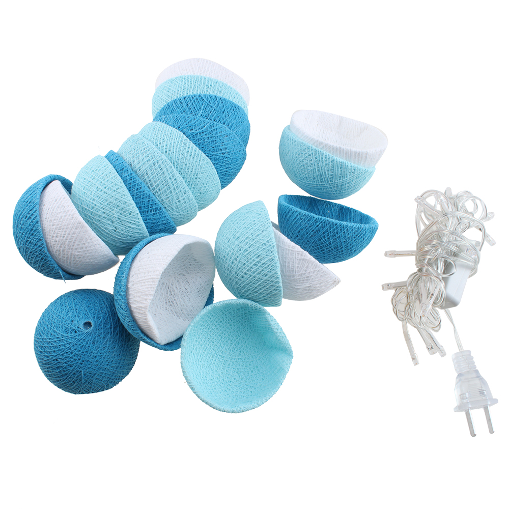 10ft 20 Cotton Ball DIY Fairy String Light Party Decoration Christmas Wedding eBay