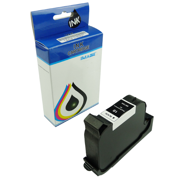 Image Black Ink Cartridge for HP C6615DN (HP 15) fit for HP PSC 750 deskjet 940c officejet v40