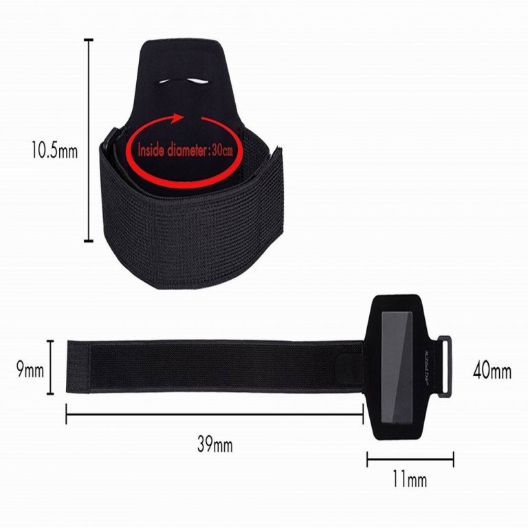 Adjustable Armband for MP3 Player, Black AGPTEK