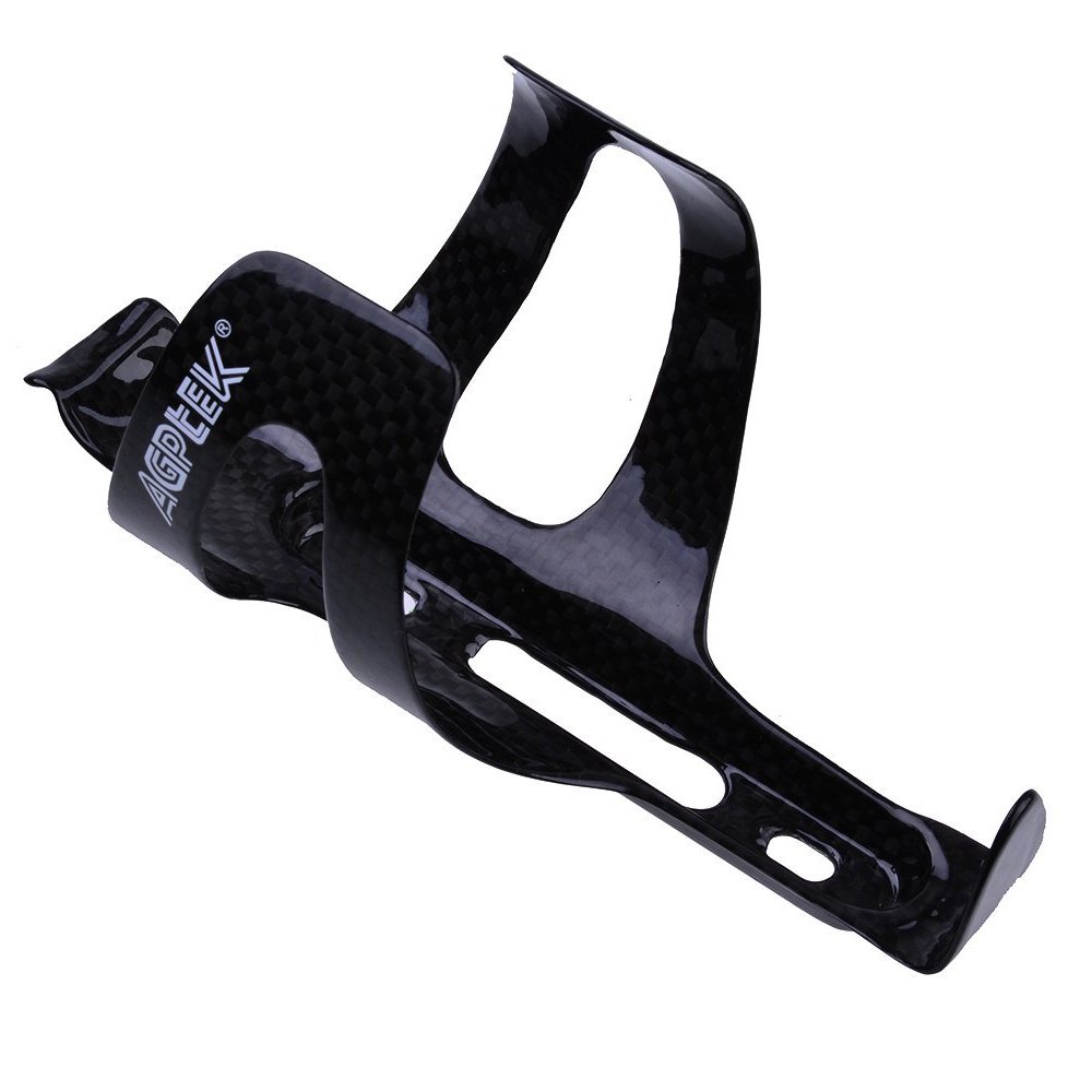 AGPtek® Lightweight Carbon Fiber Bike Water Bottle Holder Cage MTB Road