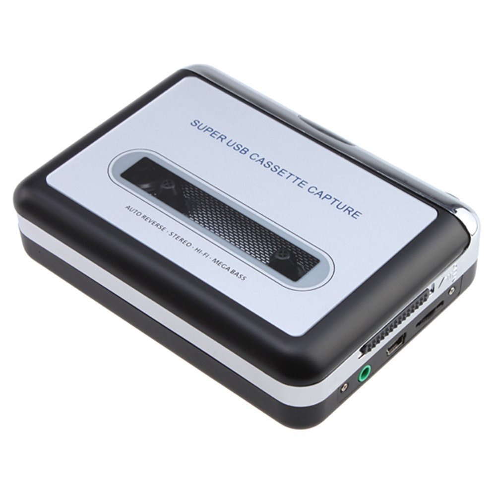 Dansrueus Uncontaminated Cassette to MP3 Converter USB Cassette Player from Tapes to MP3 Converter Laptop PC and Mac Silver012 
