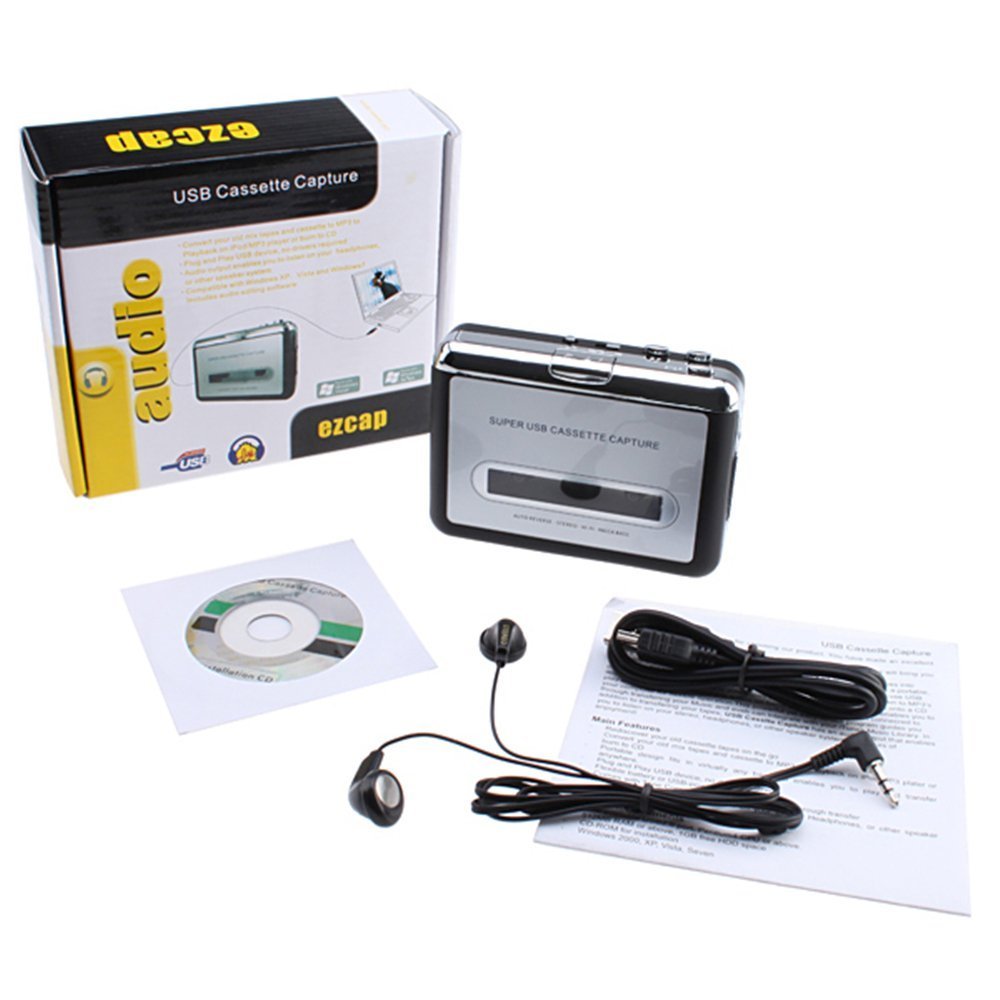 Socobeta Audio Capture USB Portable Audio Capture Adapter Convert Turntables Cassettes to MP3/WAV