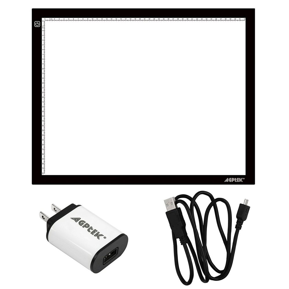A3 Light Box for Drawing Elice Portable Dimmable Brightness Led Light Pad  Tracing Light Board with Type-C Cable for Artists
