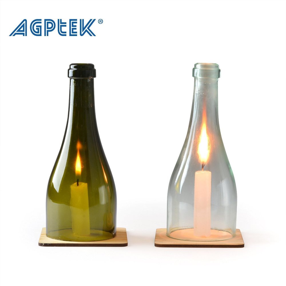 AGPtek Glass Bottle Cutter, Long Bottle Cutter DIY Cutting Machine Wine  Bottles and Beer Bottles Cutting Tool (Upgrade Version)