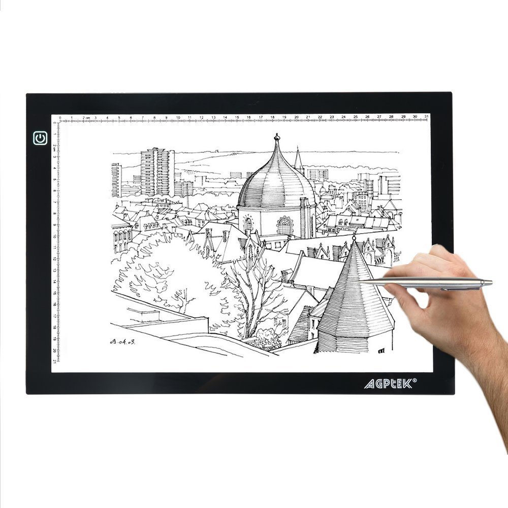 Stepless A4 LED Artcraft Tracing Light Box Pad for Artists Drawing  Sketching