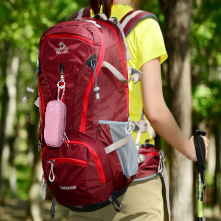 MP3 Player Carrying Case with Metal Carabiner Clip,Pink | AGPTEK