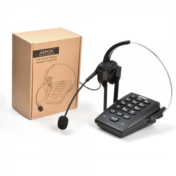 Agptek HA0071 Noise Cancellation and PC Recording Call Center Dialpad