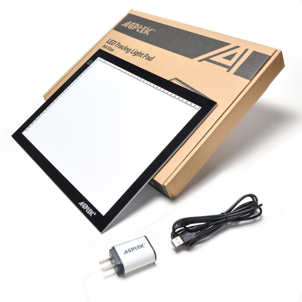 Vikakiooze Light Up Tracing Pad, Portable A5,A4,A3 Tracing LED