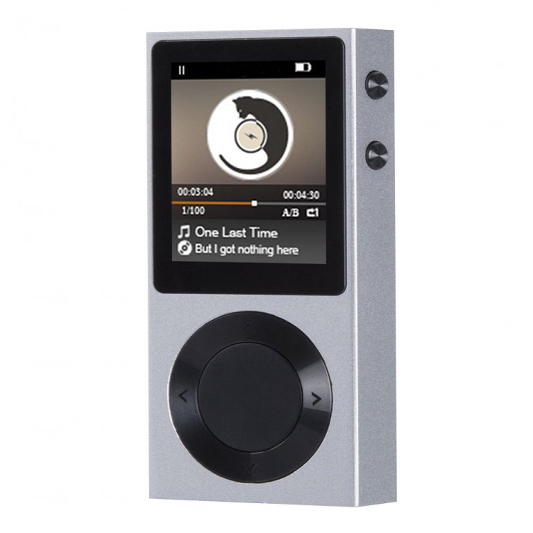 ROCKER Bluetooth MP3, Supports up to 256GB, Silver AGPTEK