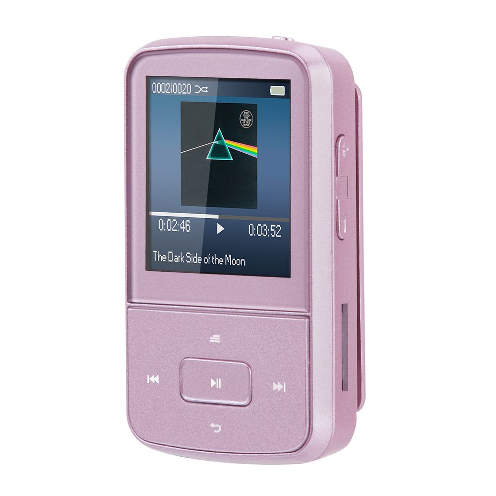 Slink Gepensioneerde vluchtelingen G05S 8GB Clip Bluetooth MP3 Player for Sport, Pink | AGPTEK