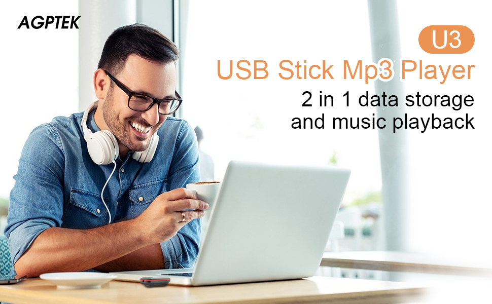 USB MP3 Player 3.5MM FM Radio Audio USB Stick Player 1.3 Digital LCD Mini  MP3