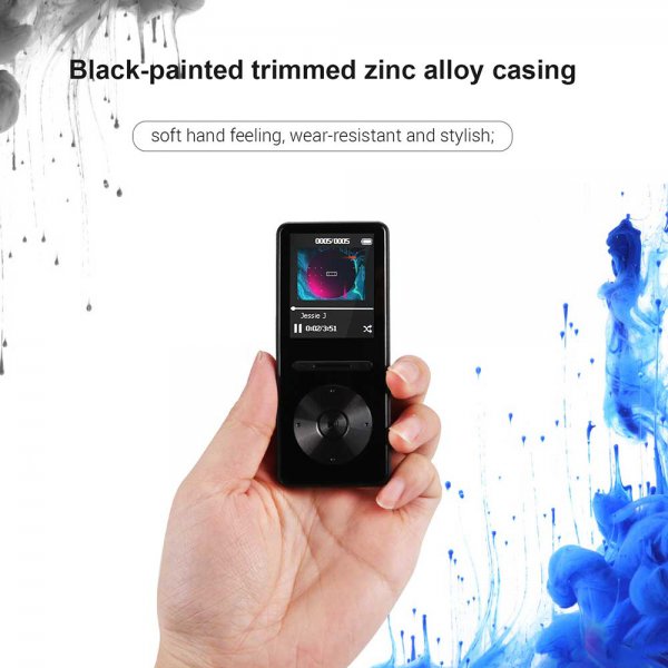 AGPTEK A29 8GB MP3 Player with In-line Control, Metal Lossless Music