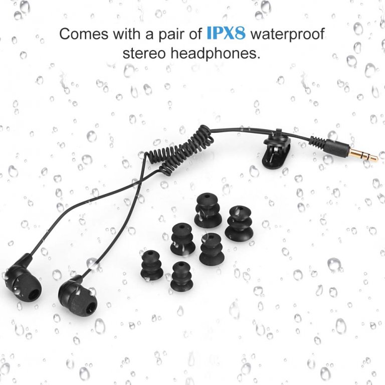 agptek waterproof headphones