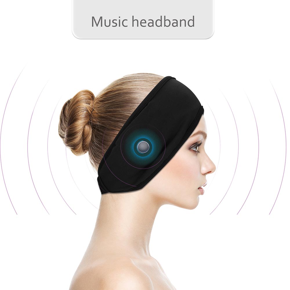 Sleep Headphones Headband with Lycra Mesh Lining Small AGPTEK