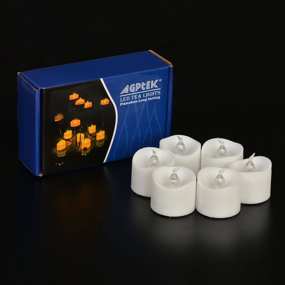 LED Tealight Candles Battery Operated Flameless smokeless Lot 6