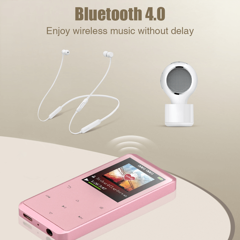 AGPTEK Haut-Parleur MP3 Bluetooth 4.0, Lecteur de Musique 8Go en Métal avec  Bouton Tactile, 1,8'' Écran TFT, Supporte Carte SD 128Go - Cdiscount TV Son  Photo