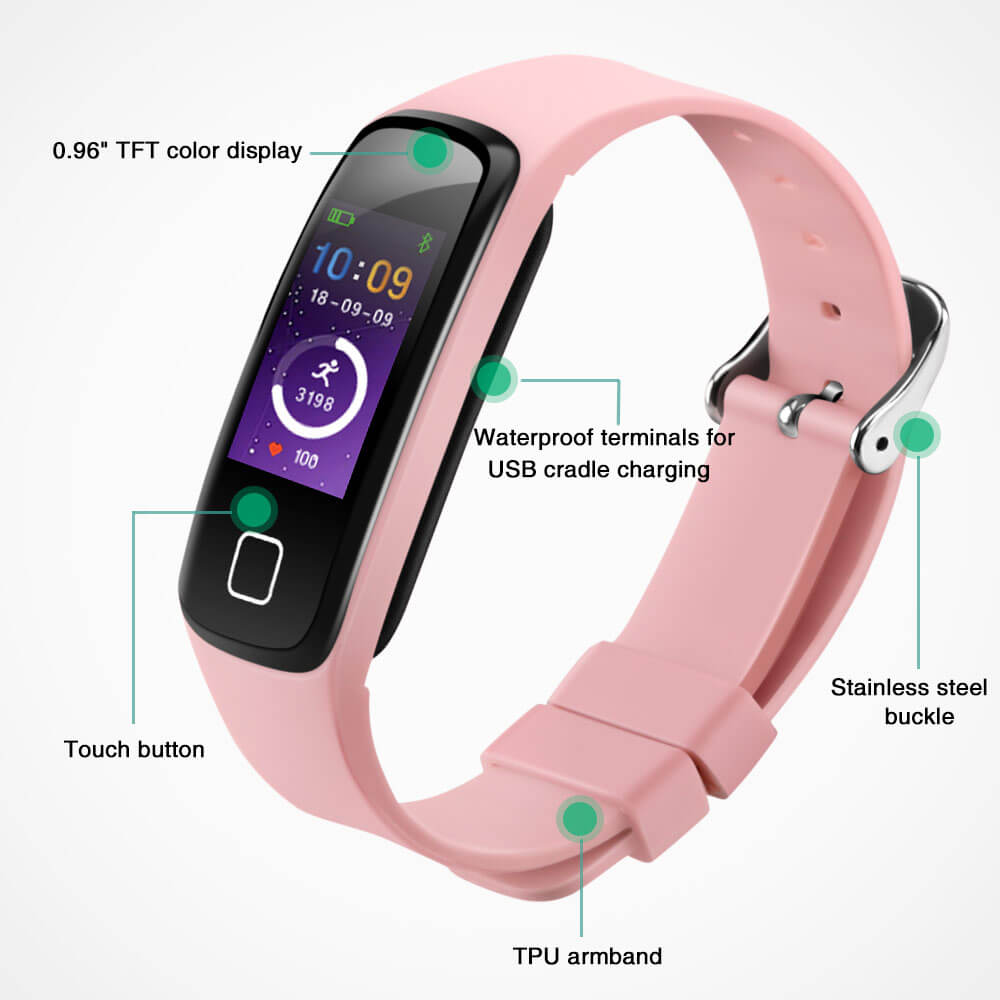 agptek waterproof fitness tracker