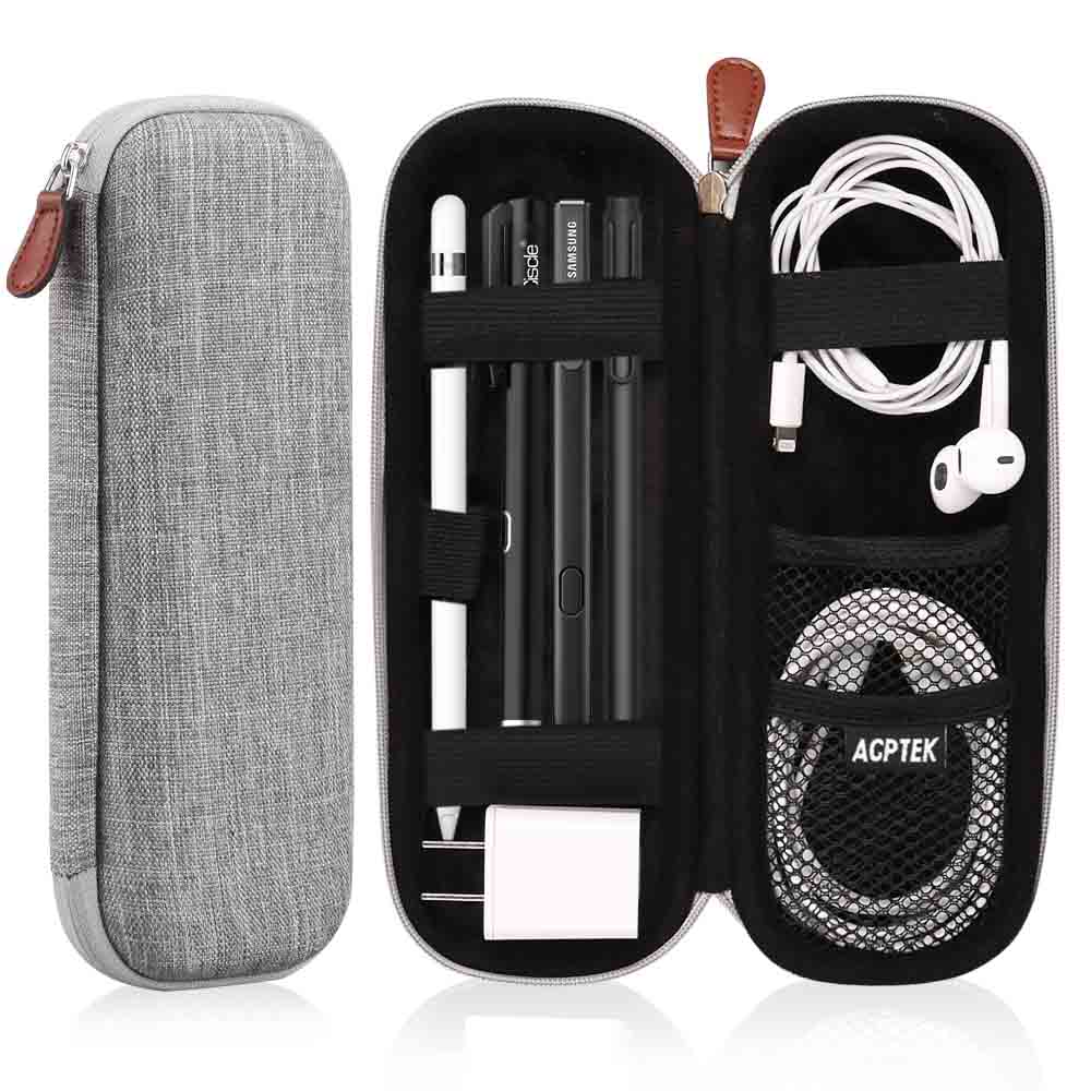Denim Grey Apple Pencil EVA Hard Shell Carrying Holder Protective Pouch Sleeve Bag for Pens Cricut Tools USB Cable and Other Accessories Samsung Stylus MoKo Pen Pencil Case 