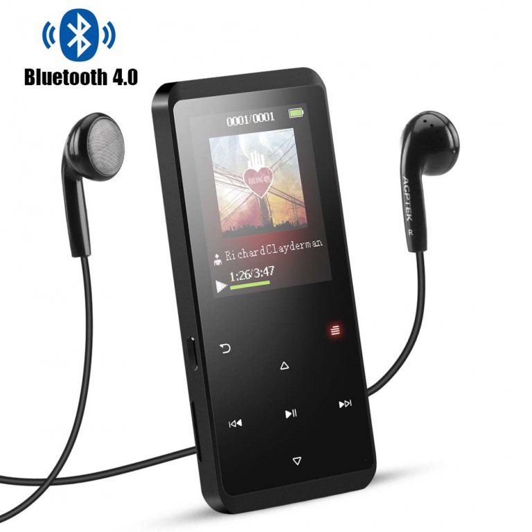 16GB Bluetooth 4.0 MP3 Player with Speaker, AGPTEK Portable Lossless