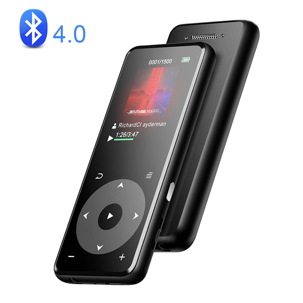 Mansso 2.4 Zoll Player 16GB MP3 mit Bluetooth 4.2 Bluetooth/3D gekrümmter Bild 