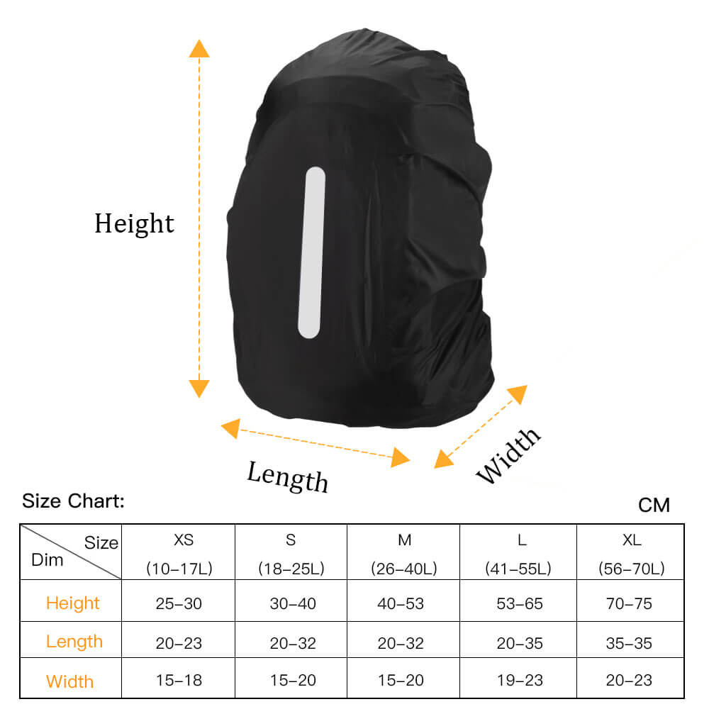 56-70L AGPTEK 2-Pack Nylon Waterproof Backpack Rain Cover for Hiking//Camping//Traveling,XL Size
