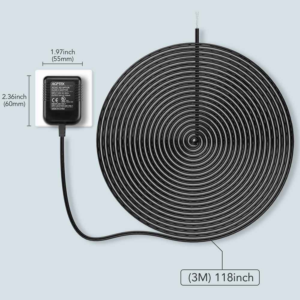 AGPTEK Power Adapter, Video Doorbell Power Supply for The Ring Video