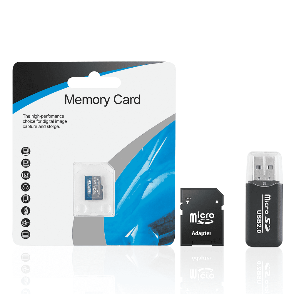 Micro SD Card 16GB/32GB/64GB/128GB TF Flash Card SD Adapter Full HD Antimagnetic Class10 U1/U3 for Smartphones Tablets Cameras LJ2 TF Memory Card