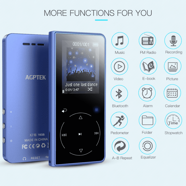 agptek music player using for audiobooks