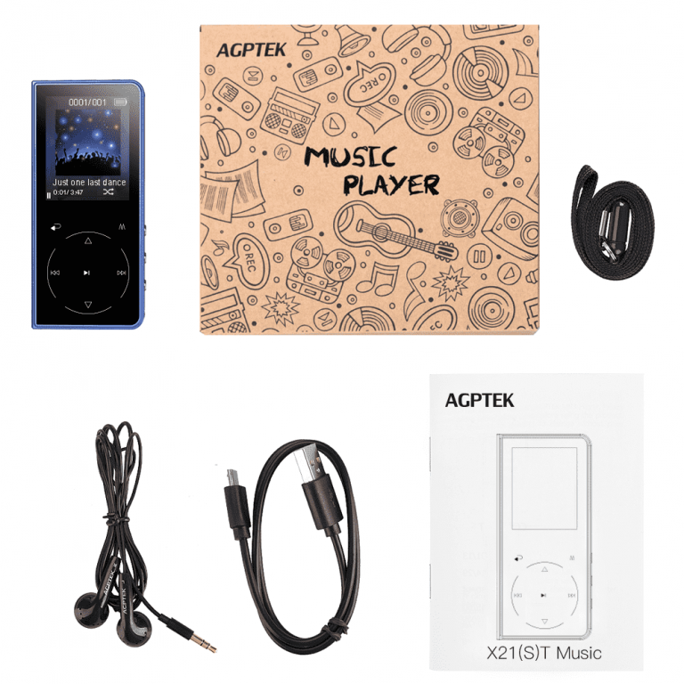 agptek music player using for audiobooks