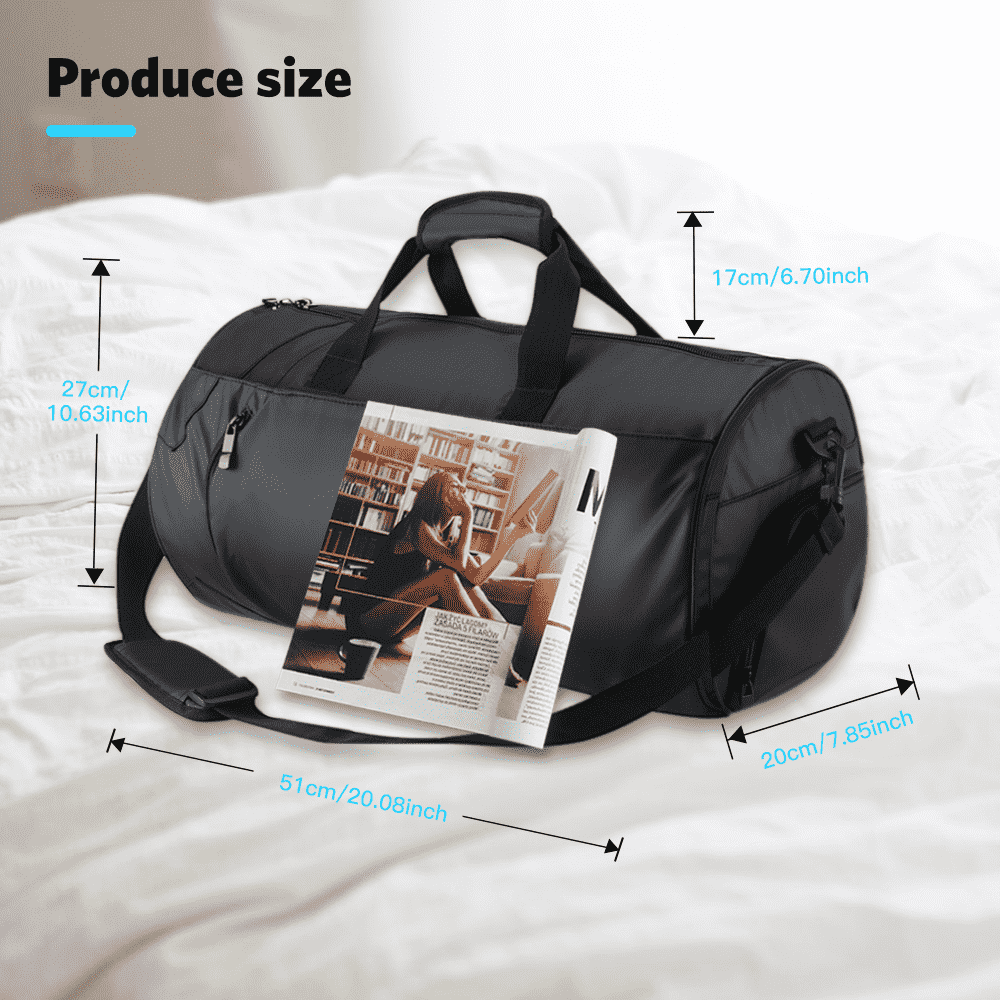 Water Resistant Sports Fitness Bag LIDIWEE Sport Duffle Bag Gym Travel Weekender Holder Dry and Wet Separation Luggage Bag with Shoe Compartment Portable Yoga Bag 
