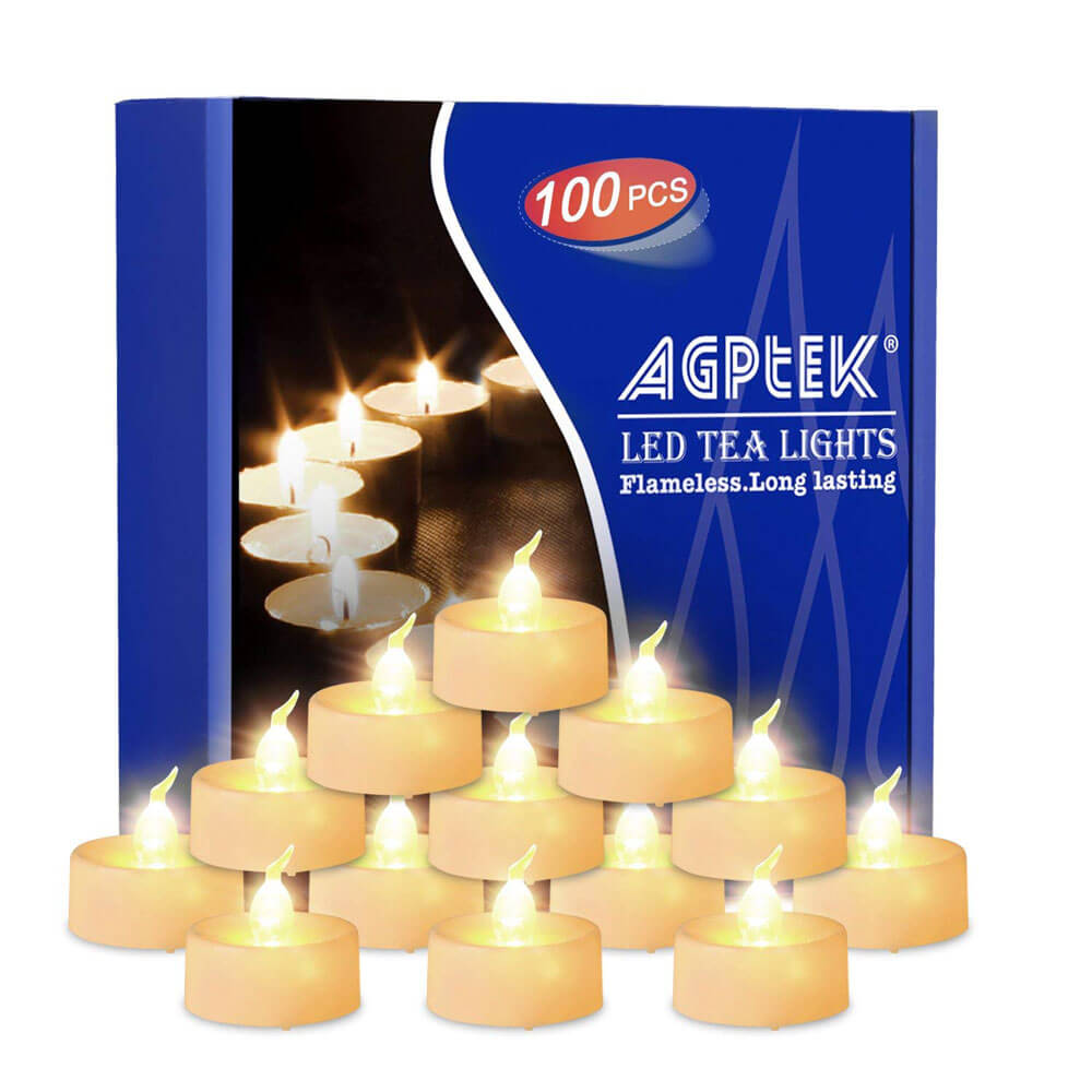LED Candle Lights Natural Colours Flameless Steady Light Flame Battery Gift Set 