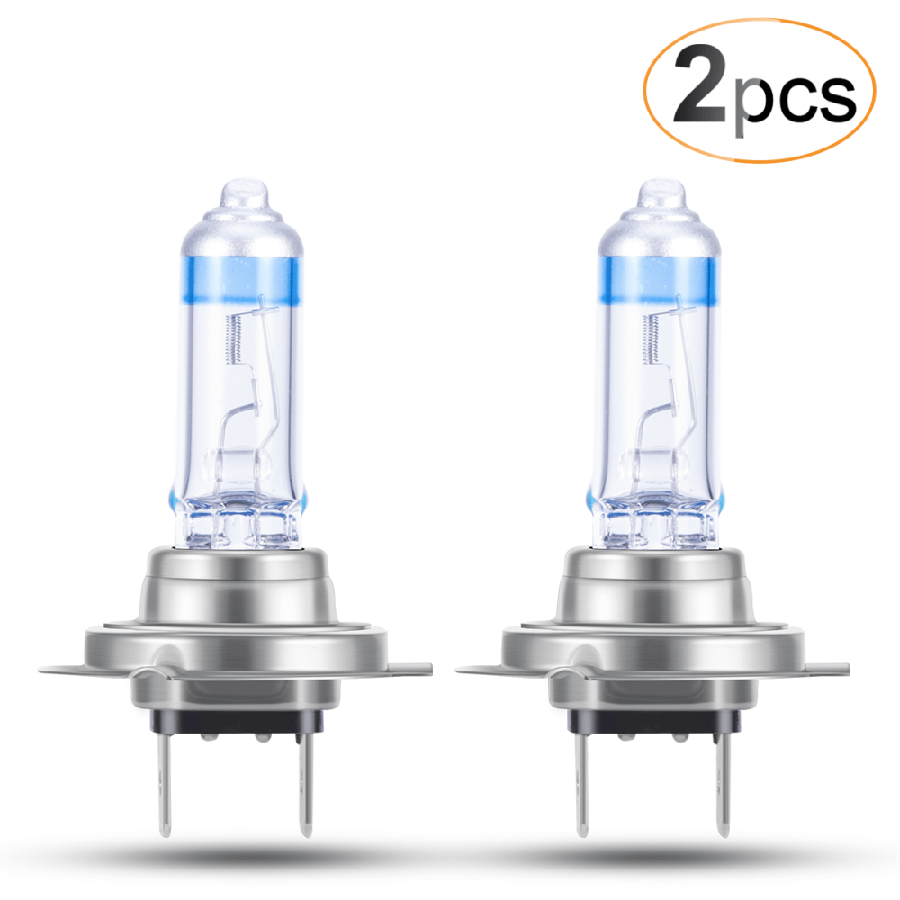 2 x H7 Upgraded version 12V/55W Headlight Bulbs,110% More Brightness and  more higher penetration, Halogen Headlamp Night Breaker Ultra Bright Halogen  Headlight for Car Motorcycle