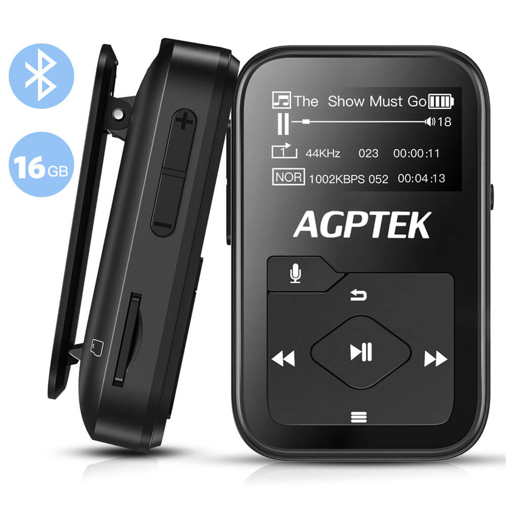 ontmoeten jam terugbetaling Clip MP3 Player with Bluetooth, AGPTEK 16GB Lossless B07S Music Player with FM Radio Voice Recorder for Sports, Running, Support up to 128GB | AGPTEK ontmoeten jam terugbetaling Clip MP3 Player with Bluetooth, AGPTEK 16GB Lossless B07S Music Player with FM Radio Voice Recorder for Sports, Running, Support up to 128GB | AGPTEK
