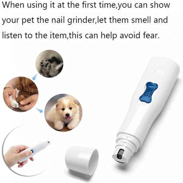 Pet Nail Grinder, Electric Premium Pet Nail File Gentle Paws Nail