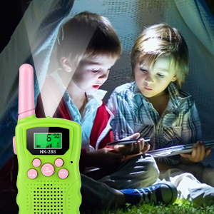 HPROMOT Walkie Talkies for Kids: 2 Pack Rechargeable Kids Walkie Talkies,  Long Range 22 Channels 2 Way Radio Kids Toy Gift for 3-12 Year Old Boy Girl
