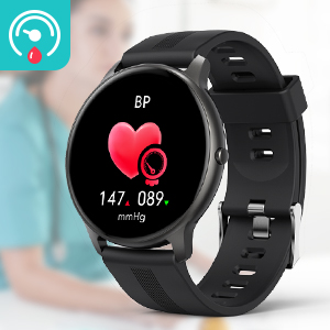 AGPTEK - Reloj inteligente para hombres y mujeres IP68 impermeable con  pantalla táctil completa, monitor de frecuencia cardíaca, podómetro,  monitor de