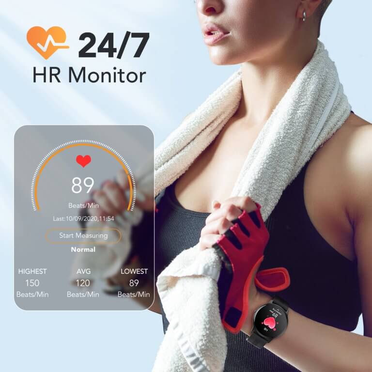 agptek ip68 waterproof smartwatch