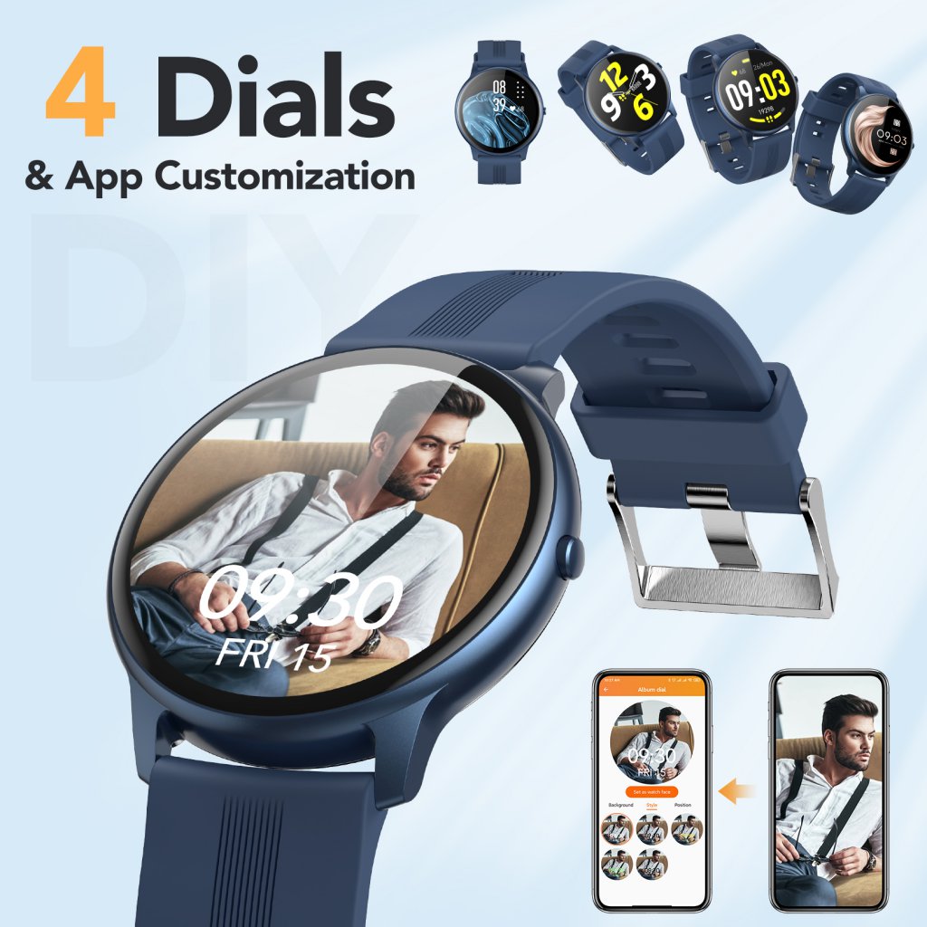 agptek ip68 waterproof smartwatch