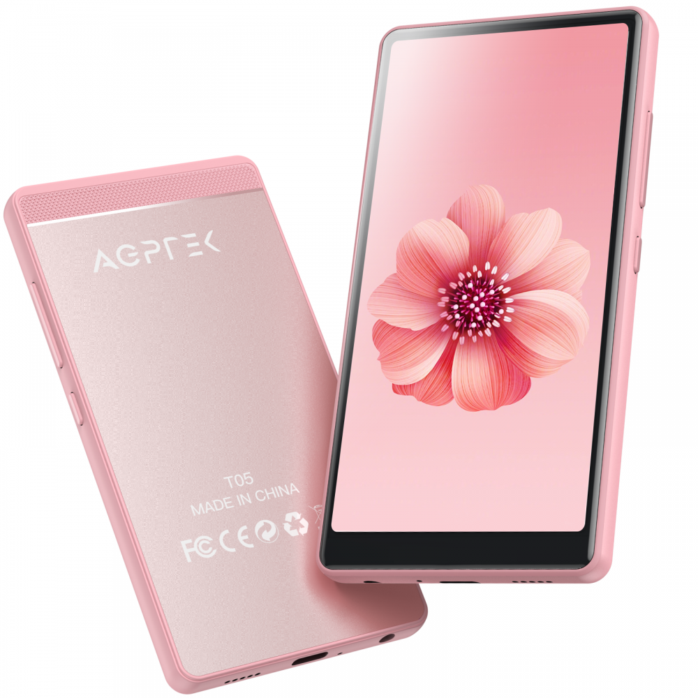 en million folder Optagelsesgebyr WiFi MP4 Player with Bluetooth, AGPTEK 4 inch Touch Screen 8GB Video Music  Player Support APPs, Spotify, FM Radio, up to 32GB, Pink | AGPTEK