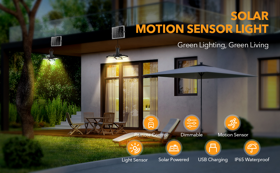 Details about   Solar Power Pendant Lights Garage Shop Lamp Indoor Outdoor Shed Barn Gazebo Yard 