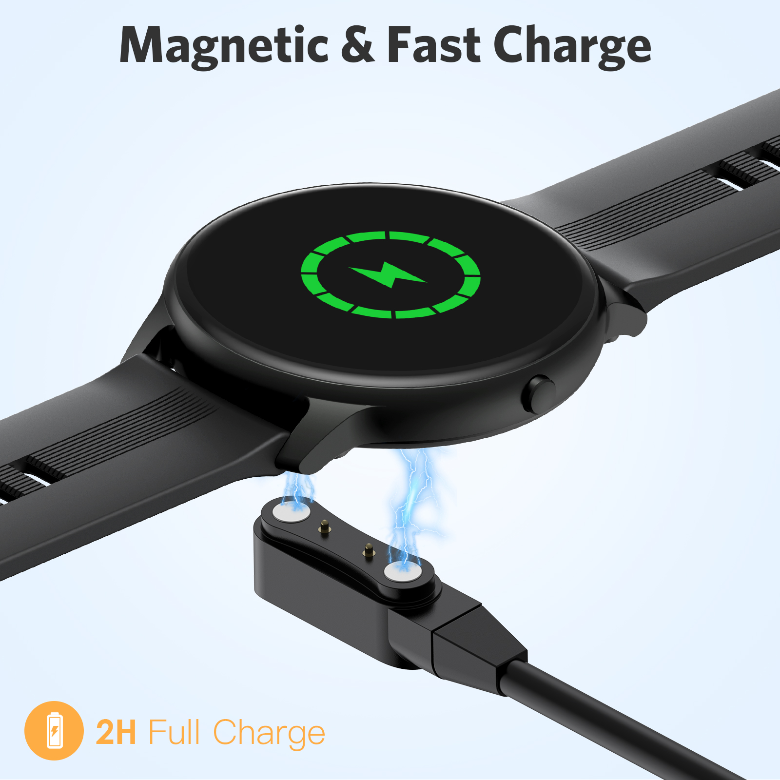 AGPTEK Smart Watch Charger USB Cable for LW11, USB Charging Replacement